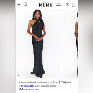 NWT Show me Your Mumu Jasmine Halter Dress xxl